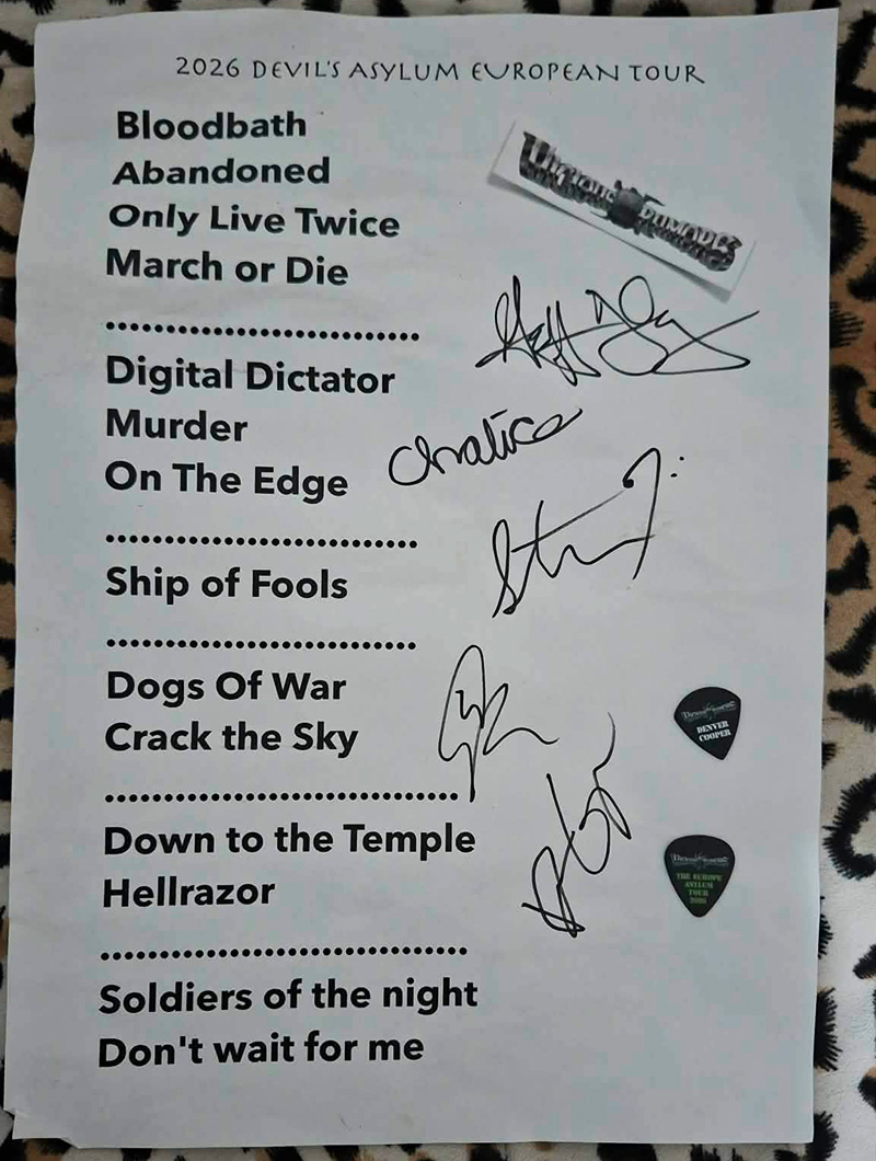 Vicious Rumors setlista
